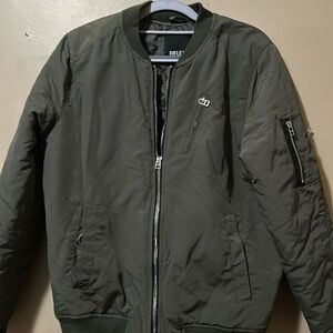 army green bomber jacket